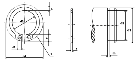 DIN471 / D1400 drawing